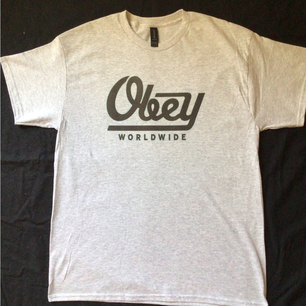 Obey Gray Men's T-Shirt